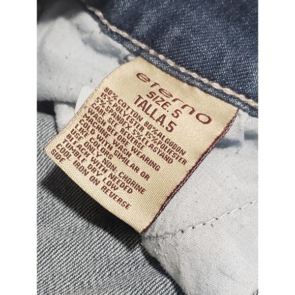 Eterno Distressed Skinny Blue Denim Jeans / Pants - Picture 5 of 6